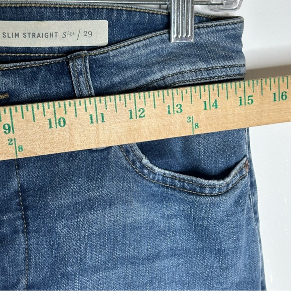 Pilcro and the Letterpress Cropped Jeans Womens Size 29 8 Slim Straight Jeweled - Picture 8 of 12